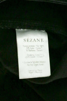 Jean slim Sézane Noir en Coton