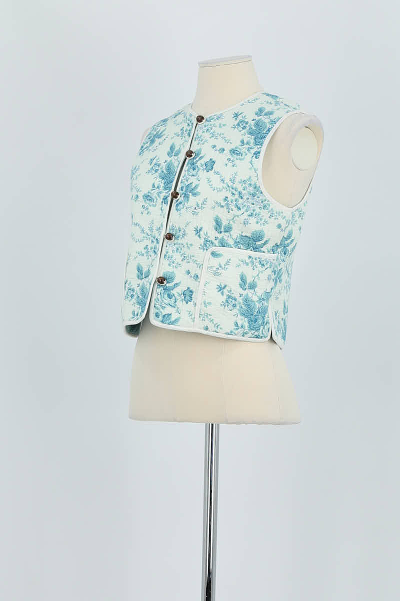 Gilet Antik Batik  Bleu