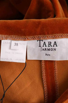 Pantalon Tara Jarmon Orange en Coton