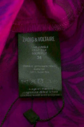 Jupe Zadig & Voltaire Violet en Soie