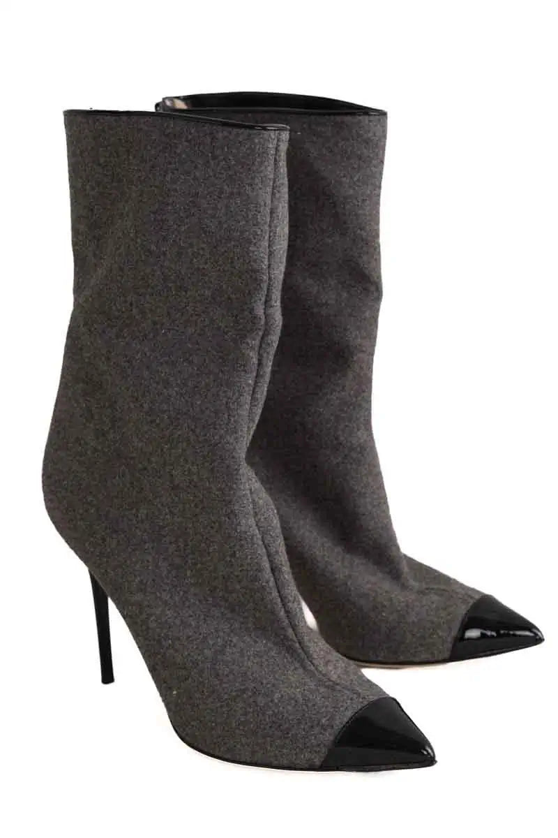 Boots Jimmy Choo Gris en Cuir