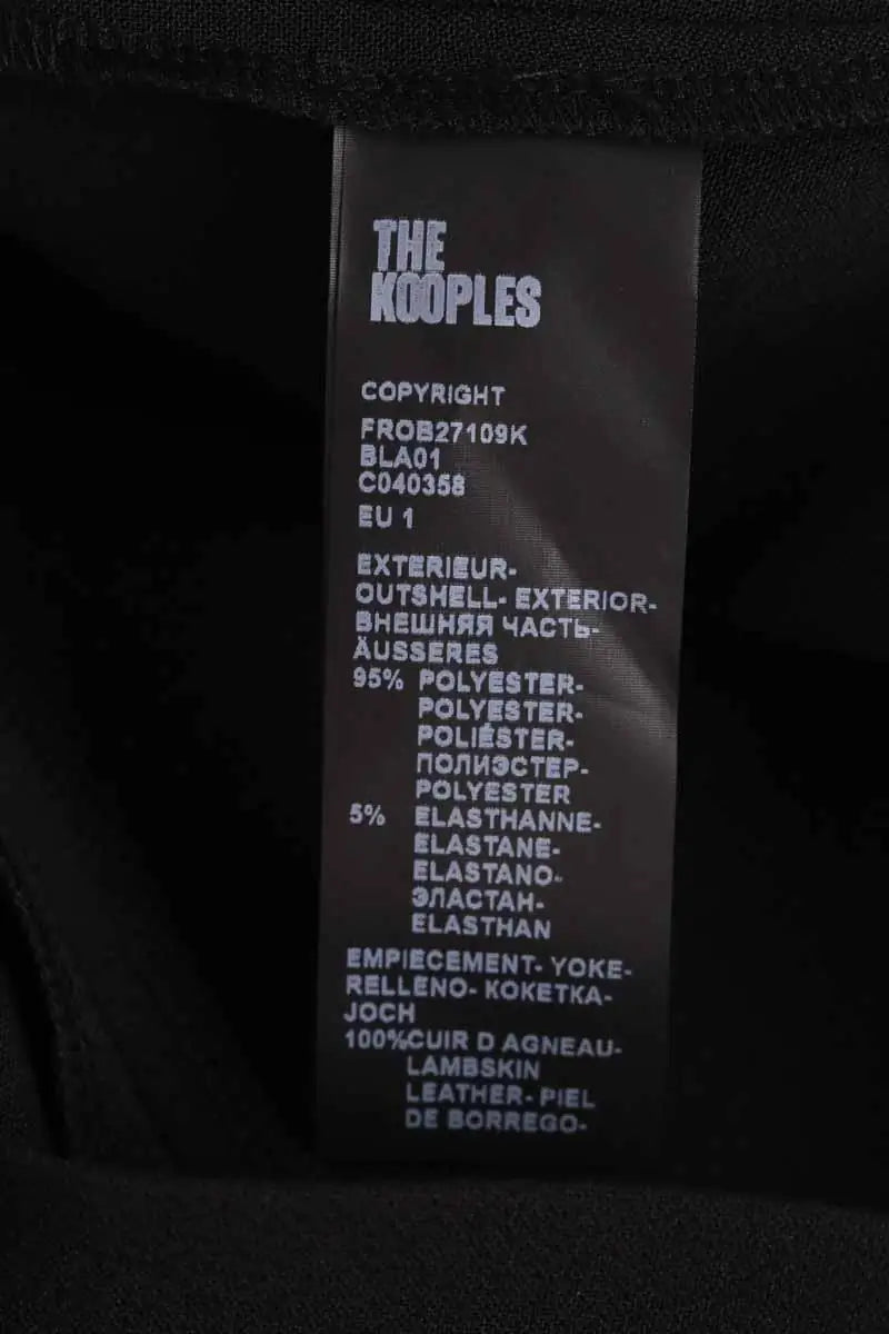Robe The Kooples Noir en Laine