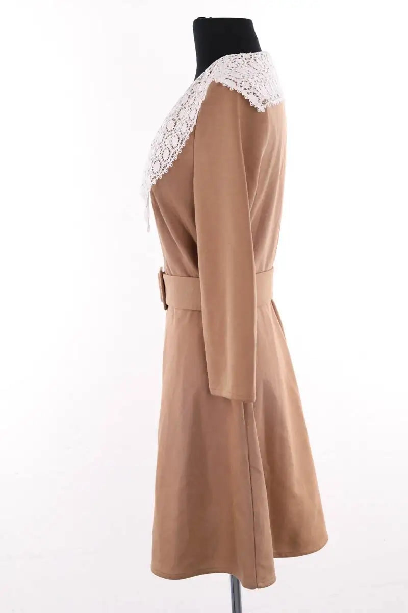 Robe Claudie Pierlot Marron en Synthétique