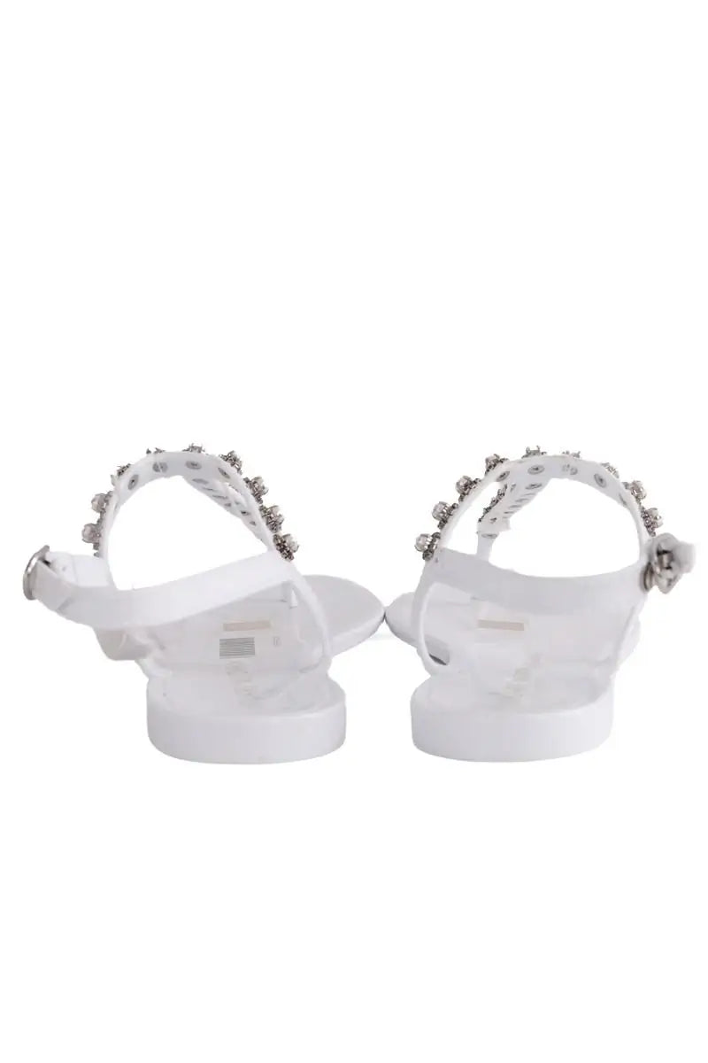 Sandales Stuart Weitzman Blanc en Caoutchouc