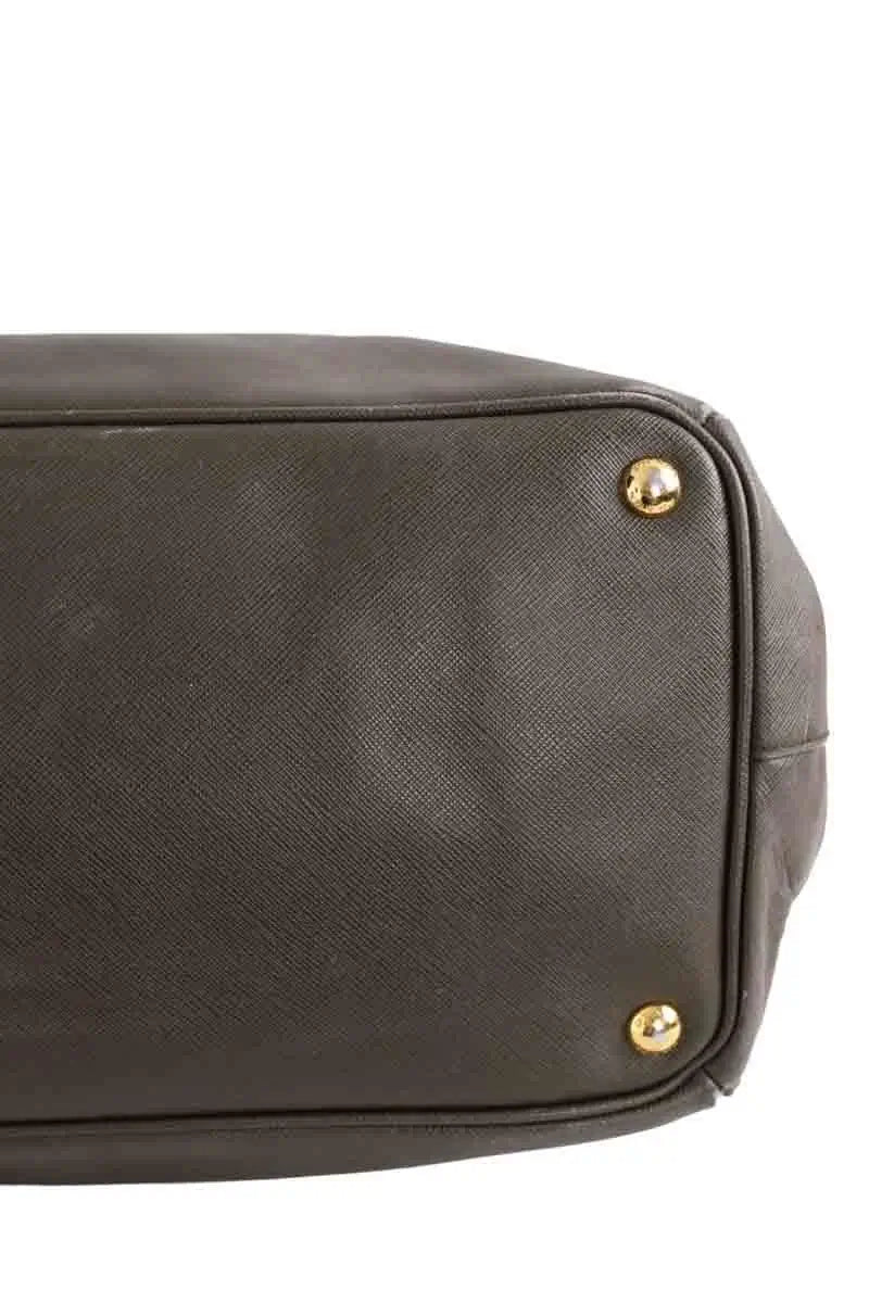 Cabas Prada Galleria Kaki en Cuir