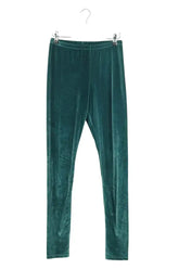 Legging PATTES DE VELOURS Vert en Velours, taille L - Seconde Main