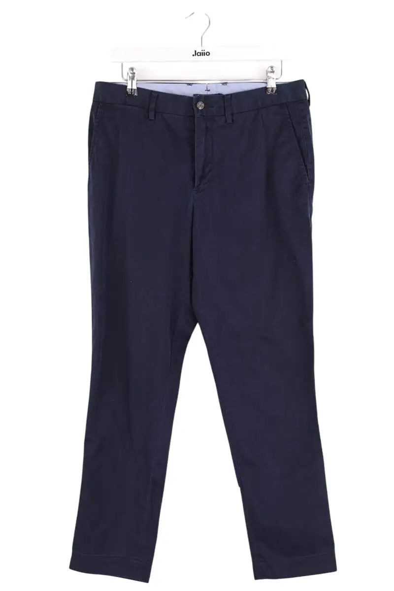 Pantalon droit Ralph Lauren Bleu en Coton, taille M - Seconde Main