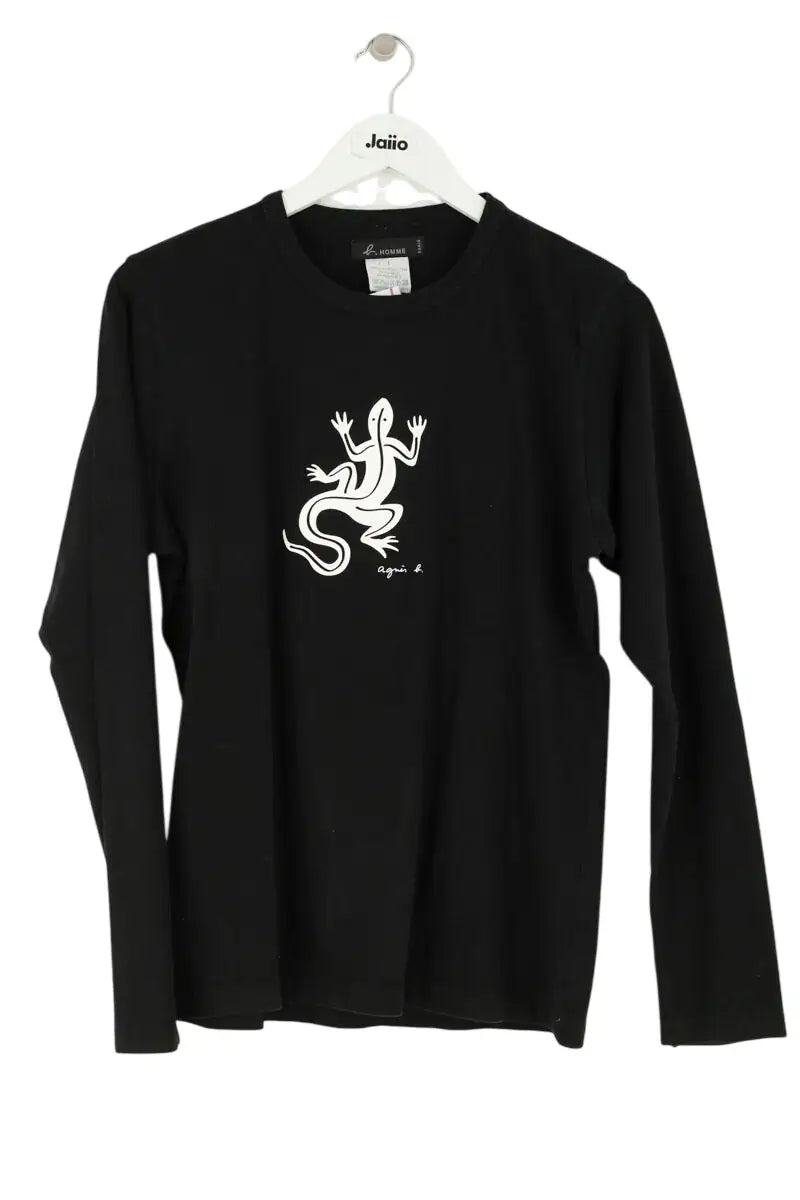 T-shirt Agnès B. Noir en Coton, taille S - Seconde Main