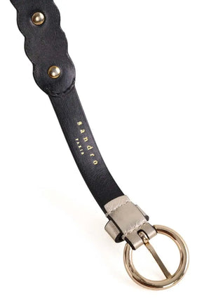 Ceinture en cuir Sandro Doré en Cuir