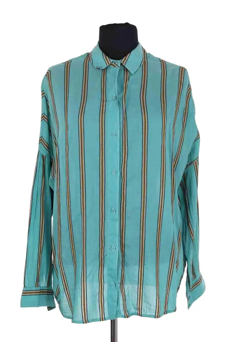 Chemise Sessun Bleu en Coton, taille S - Seconde Main