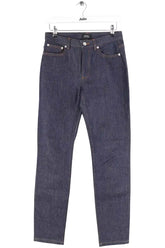 Jean slim APC Bleu en Coton, taille S - Seconde Main
