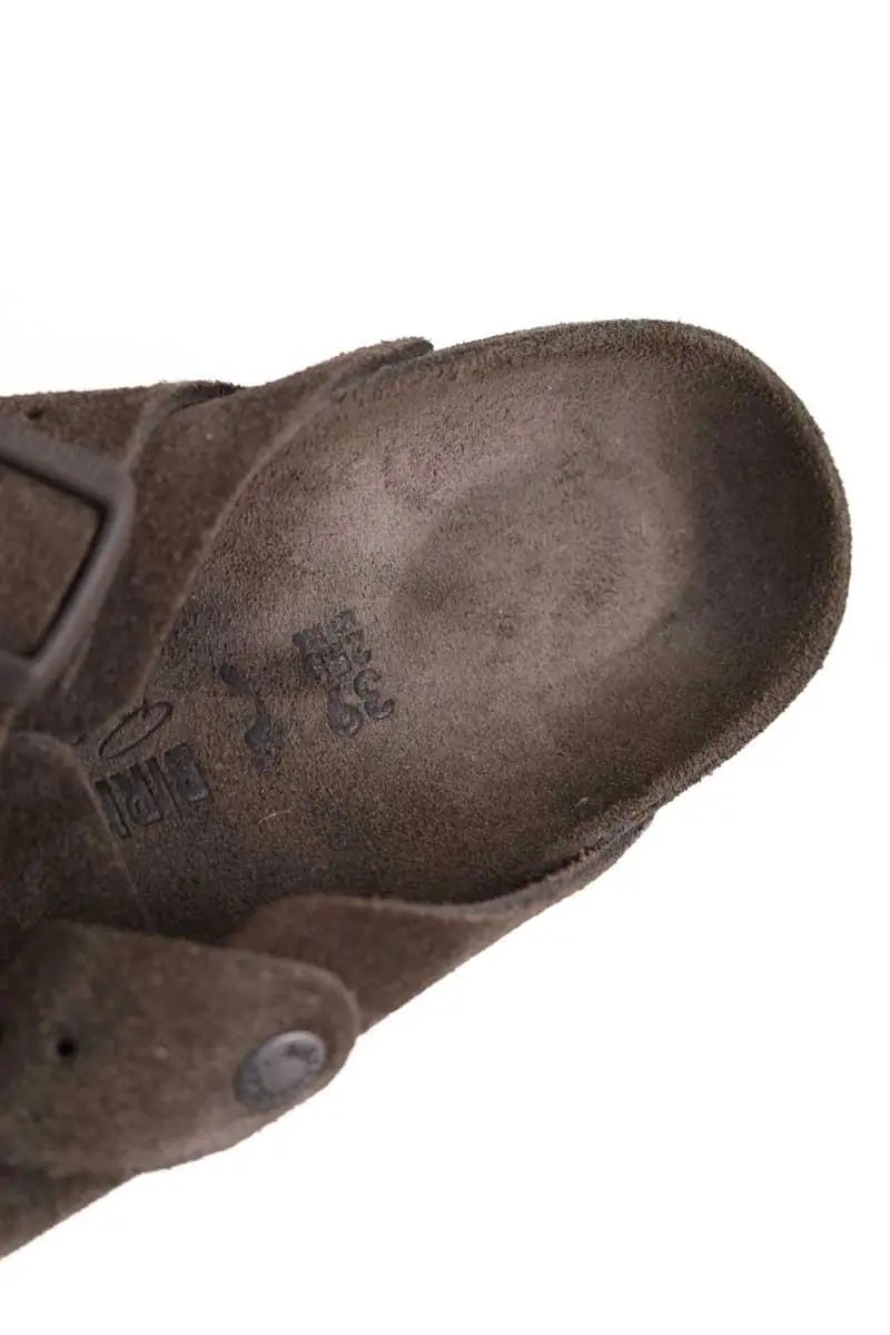 Sabots Birkenstock Boston Birkenstock x Rick Owens Anthracite en Daim