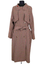 Trench-coat Make My Lemonade Rouge en Laine, taille XS - Seconde Main