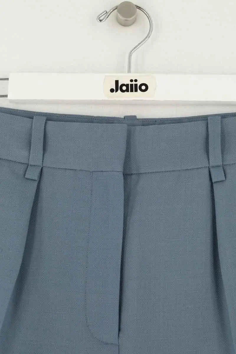 Pantalon Maje Bleu en Laine