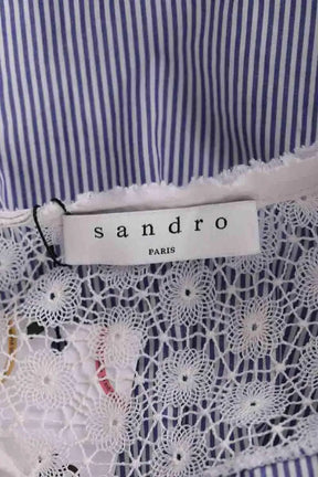Blouse Sandro Bleu en Coton