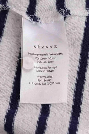 T-shirt Sézane Blanc en Lin