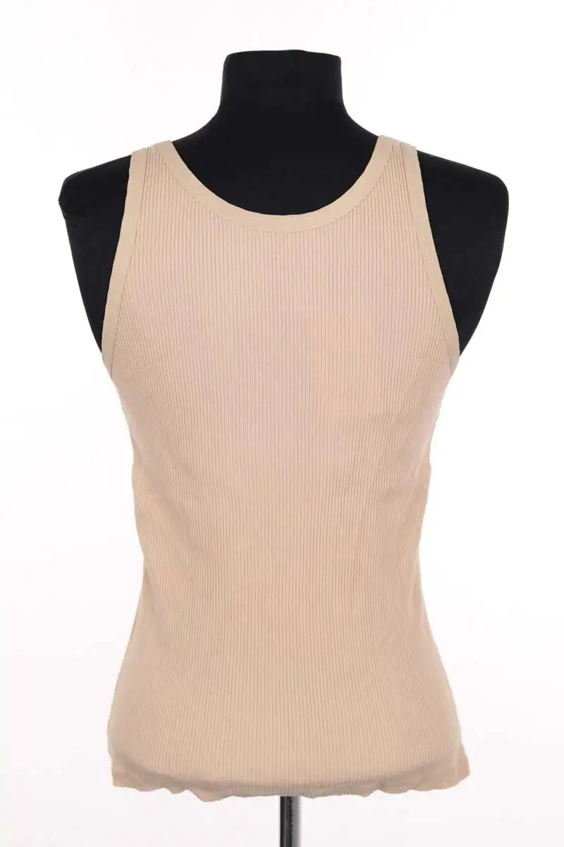 Top sans manche Sandro Beige en Viscose