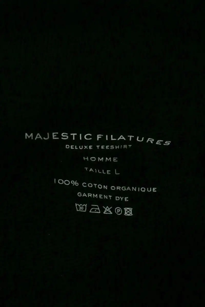 Gilet Majestic Filatures Noir en Coton