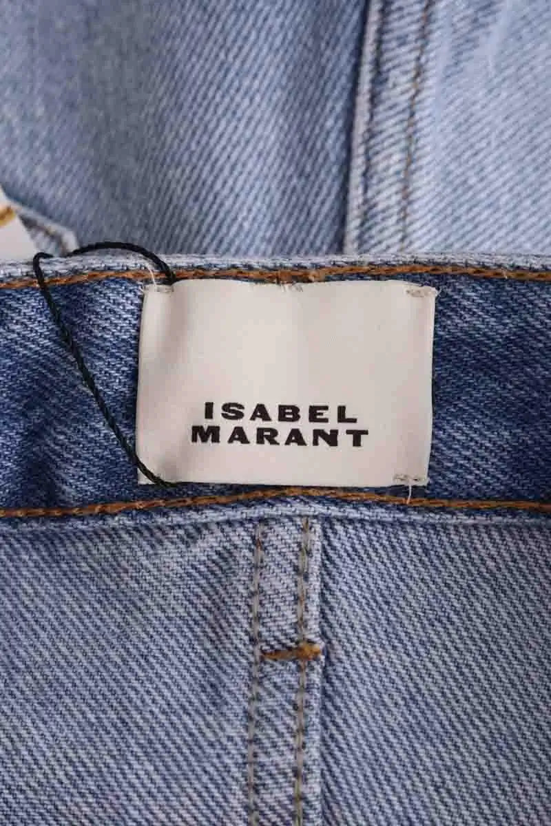 Mini short Isabel Marant Bleu en Coton