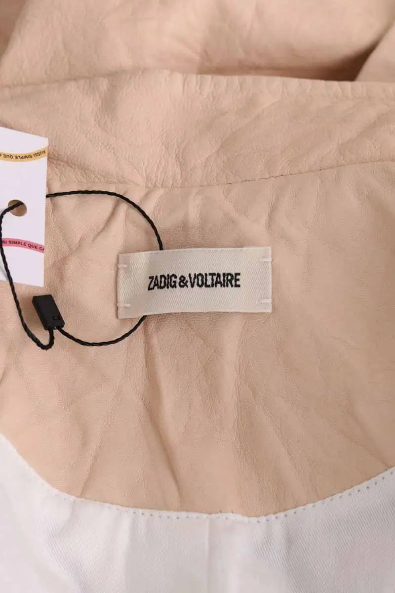Veste Zadig & Voltaire Beige en Cuir