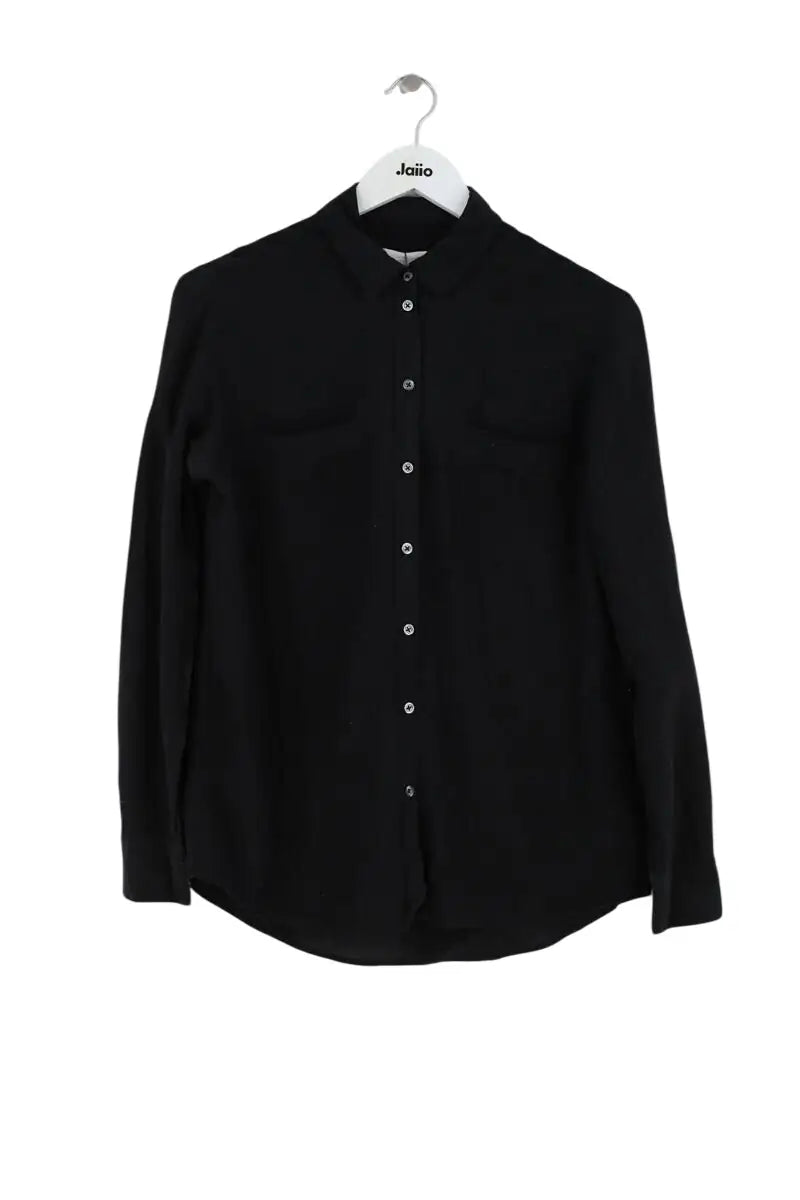 Chemise Sézane Noir en Soie, taille M - Seconde Main