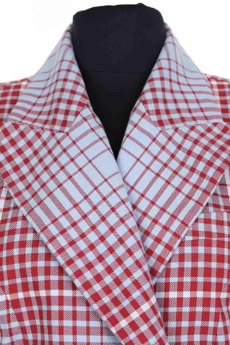 Blazer Charles Jeffrey Loverboy Rouge en Laine