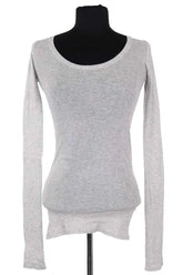 T-shirt American Vintage Gris en Coton, taille S - Seconde Main