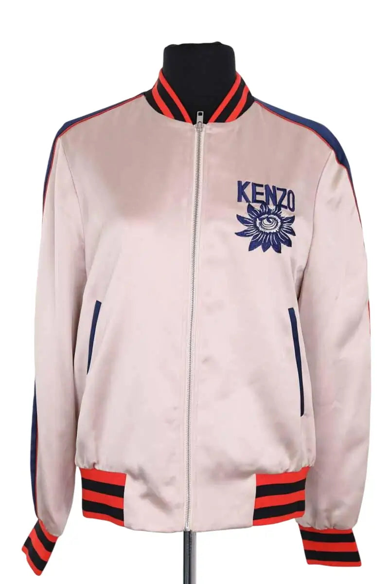 Veste Kenzo Beige en Synthétique, taille S - Seconde Main