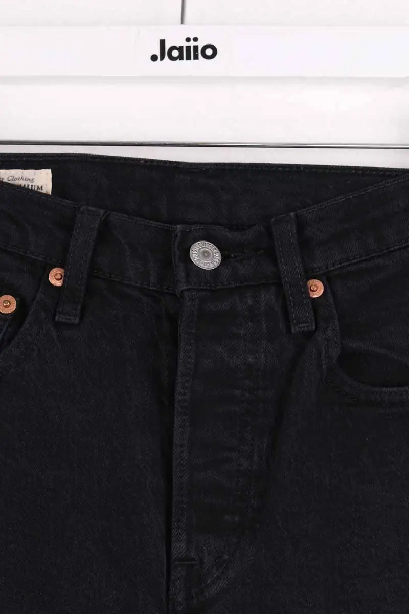 Jean droit Levi's 501 Noir en Coton