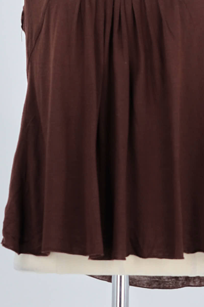 Top sans manche Maje  Marron