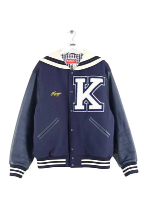 Blouson Kenzo Sailor varsity jacket Marine en Laine, taille M - Seconde Main