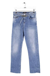Jean droit Pinko Bleu en Coton, taille XS - Seconde Main