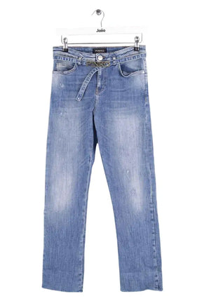 Jean droit Pinko Bleu en Coton, taille XS - Seconde Main