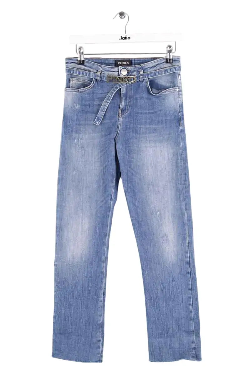 Jean droit Pinko Bleu en Coton, taille XS - Seconde Main
