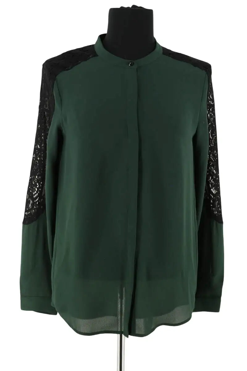 Chemise The Kooples Vert en Synthétique, taille XS - Seconde Main