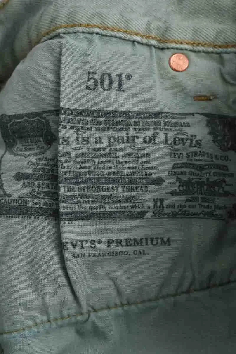 Bermuda Levi's Turquoise en Coton