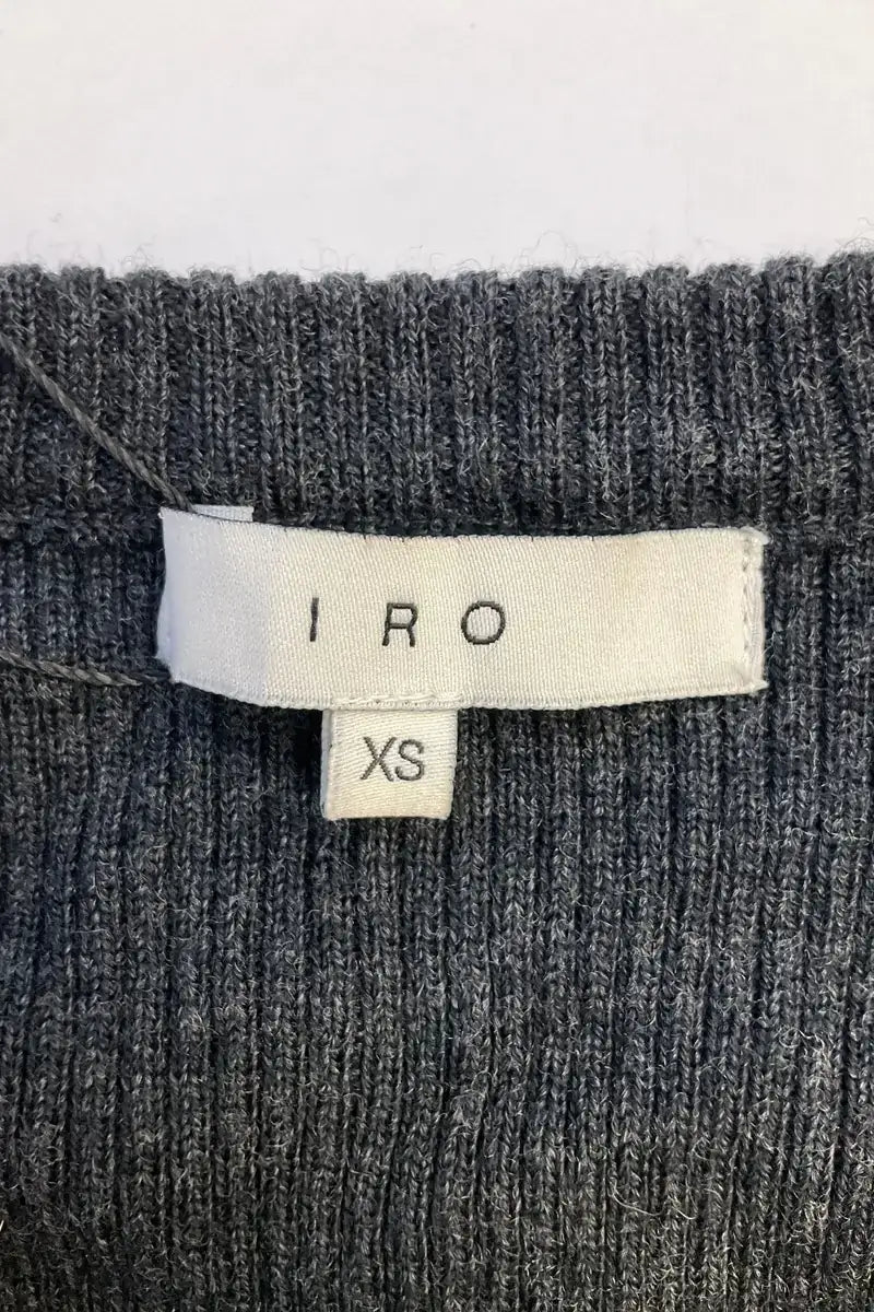Robe Iro Anthracite en Laine