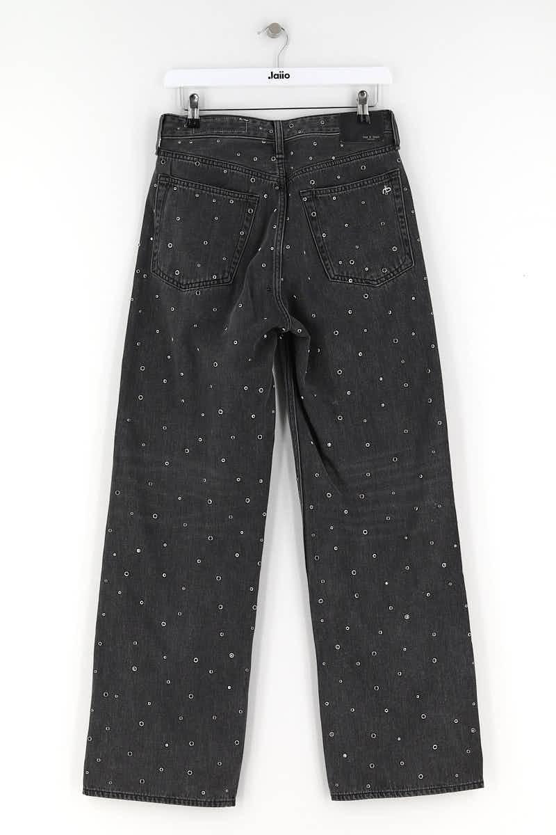 Jean large Bone  Noir
