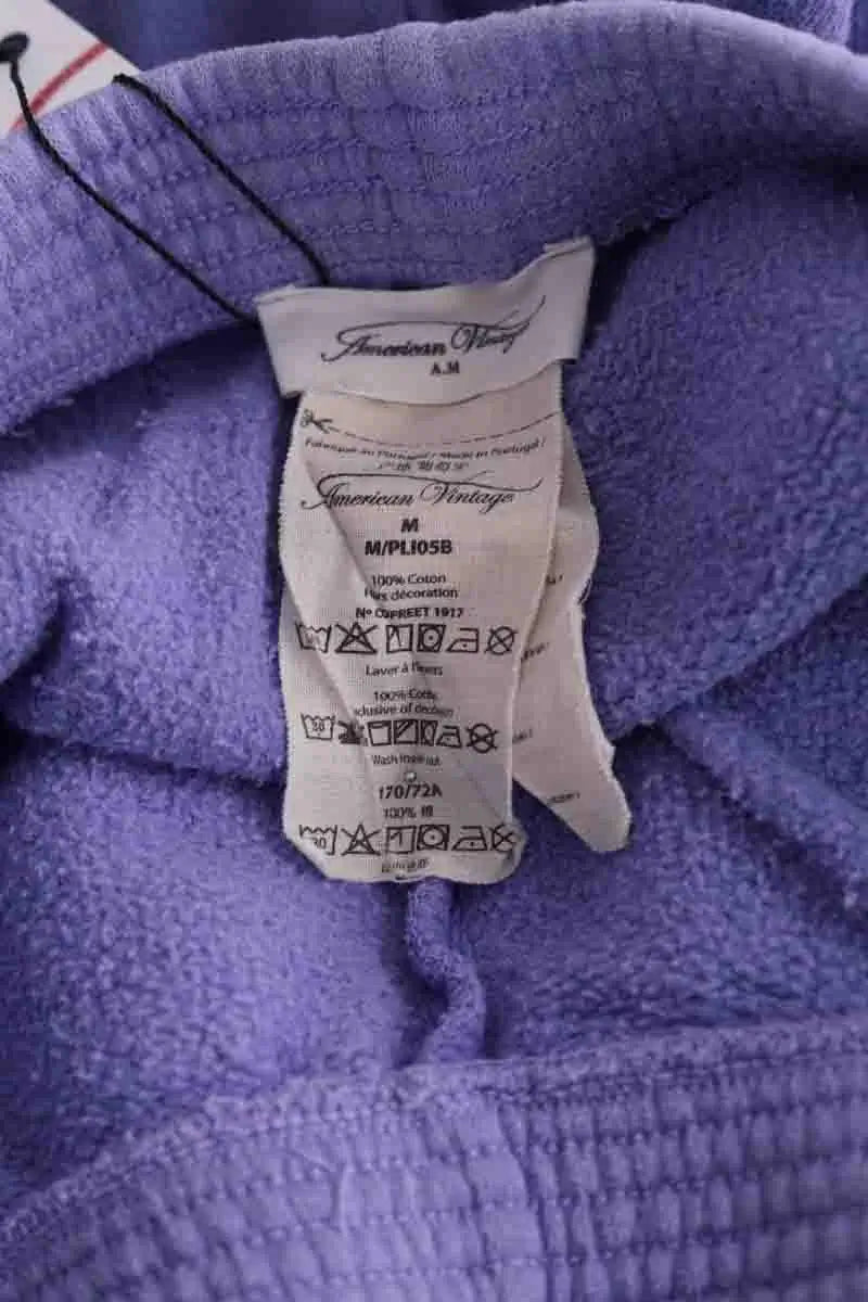Pantalon de sport American Vintage Violet en Coton
