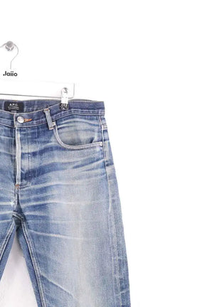 Jean droit APC Bleu en Coton