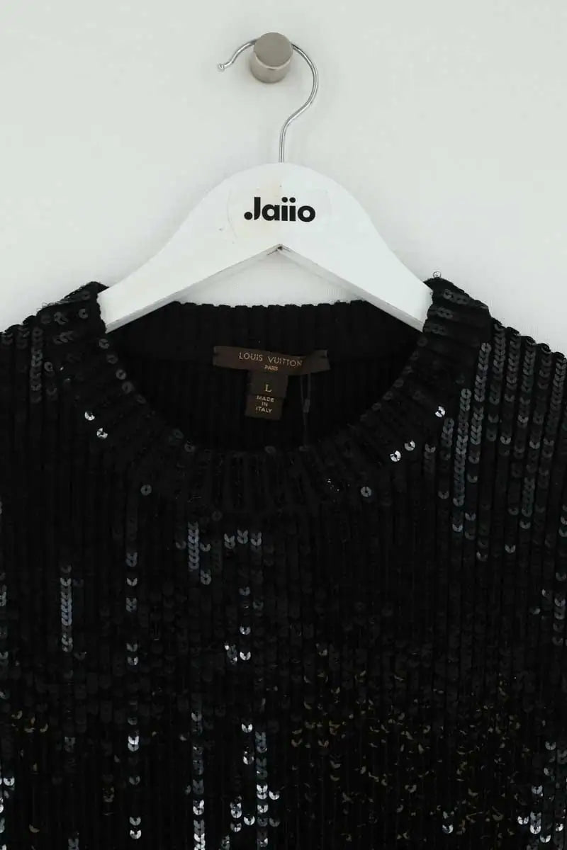 Robe Louis Vuitton Noir en Paillettes