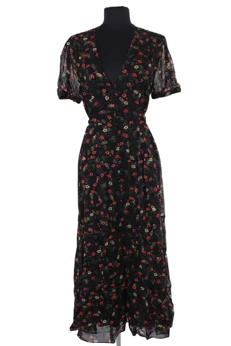Robe The Kooples Noir en Synthétique, taille L - Seconde Main