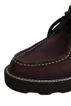 Chaussures à lacets Louis Vuitton Derby plat district Bordeaux en Cuir