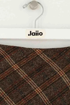 Mini jupe Kenzo Marron en Laine