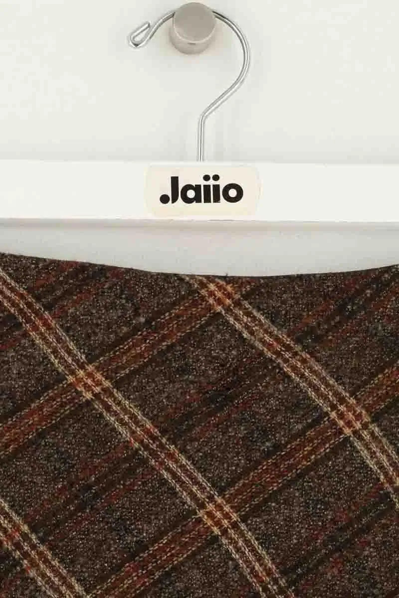 Mini jupe Kenzo Marron en Laine