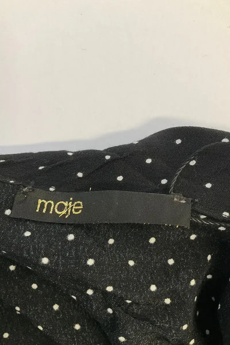 Robe Maje Noir en Synthétique