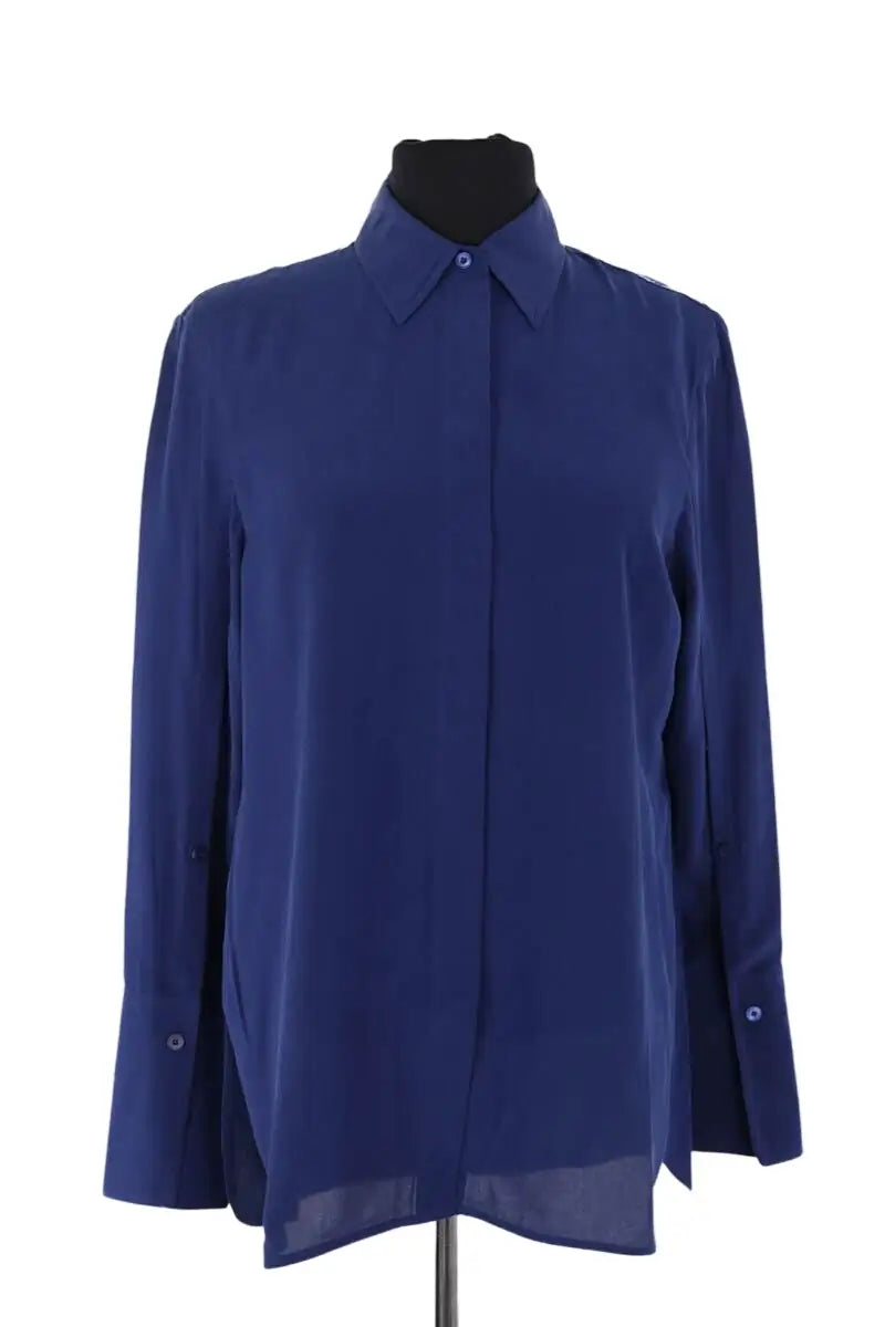 Chemise Joseph Bleu en Soie, taille XS - Seconde Main