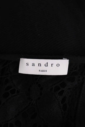 Robe Sandro Noir en Viscose