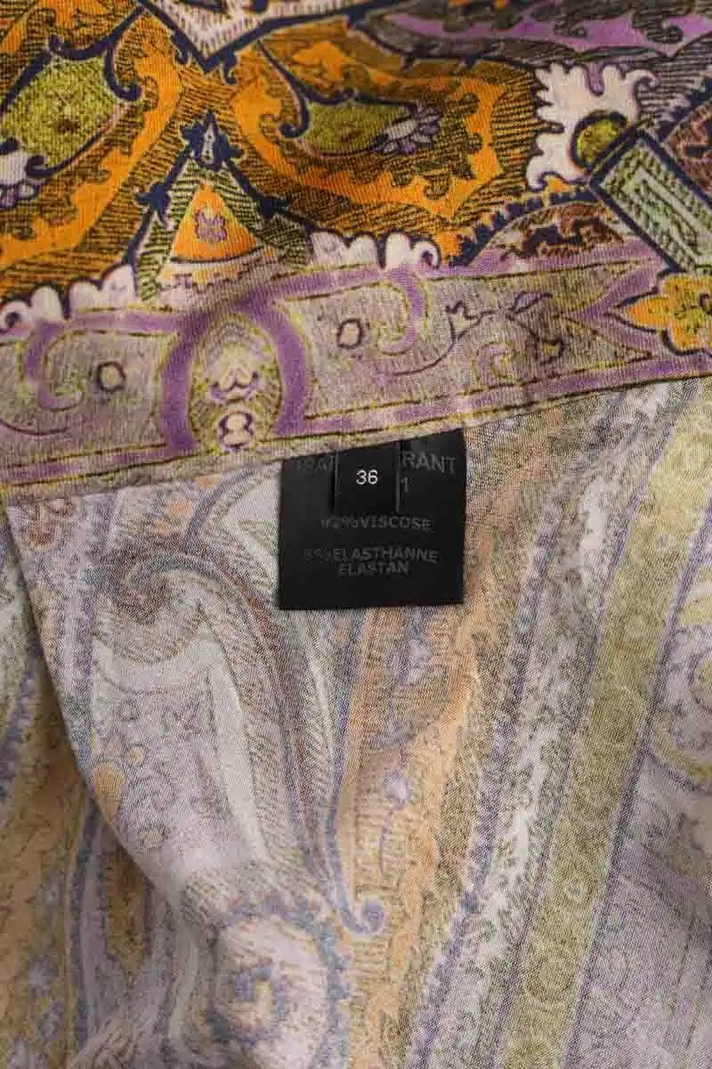 Mini jupe Isabel Marant Jaune en Viscose