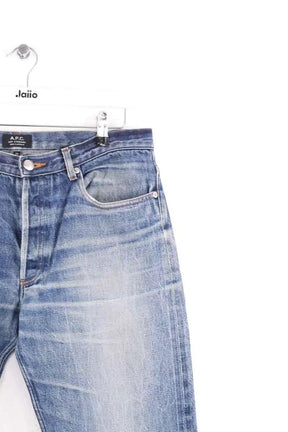 Jean droit APC Bleu en Coton